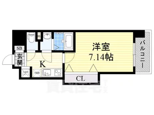 大阪府東大阪市足代新町【マンション】の間取り