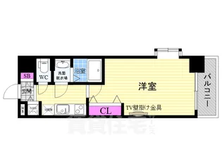 Luxe京都西大路【4階】の間取り