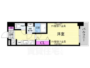 Luxe京都西大路【3階】の間取り