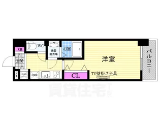 Luxe京都西大路【7階】の間取り