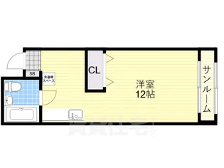 奥村第1マンション【3階】の間取り
