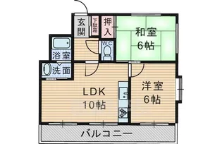 メゾン桜塚【1階】の間取り