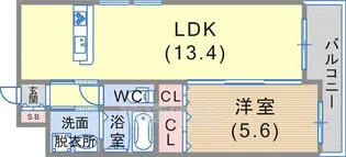 グレンパーク兵庫駅前【8階】の間取り