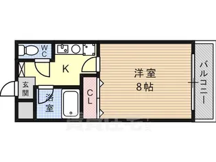 メゾネット高槻【1階】の間取り