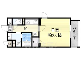 グランディール服部【1階】の間取り