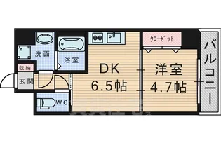 大阪府豊中市岡上の町4丁目【マンション】の間取り