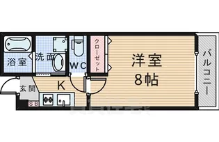 ロイヤルコート岡町【4階】の間取り