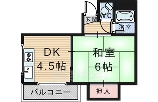 大阪府豊中市本町2丁目【マンション】の間取り