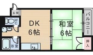 内藤マンション【1階】の間取り