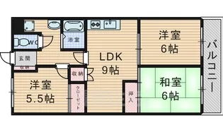 昌永ハイツ【3階】の間取り