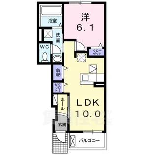 エアリ フロント【1階】の間取り