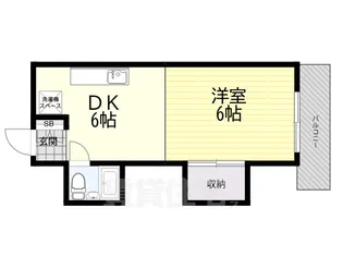 ドミトリー甲子園【4階】の間取り