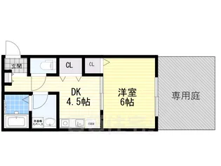 フェリオ下穂積【1階】の間取り