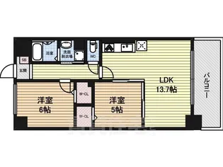 シュトルツ栄【7階】の間取り