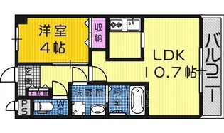 大阪府堺市堺区向陵中町5丁【マンション】の間取り
