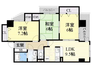 サムティイースト白壁【5階】の間取り