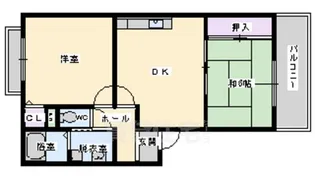 聖ソレアード【1階】の間取り