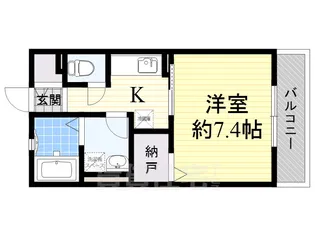 ハイム ユカリナ グリーン【2階】の間取り