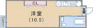 クレセンティア神戸北野【1階】の間取り