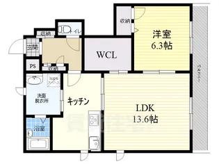 ベヌスタ丸橋【1階】の間取り