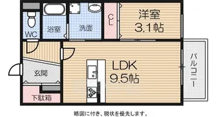 カーサビアンカ【1階】の間取り