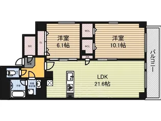 JMFレジデンス名駅南(旧:Dimora名駅南)【2階】の間取り