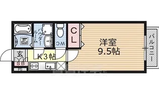 ウィン オカダヤ【2階】の間取り