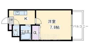 ハピネス神宮道【2階】の間取り