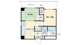 ウエスト スクエア【4階】の間取り