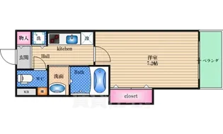 リエート東三国【6階】の間取り