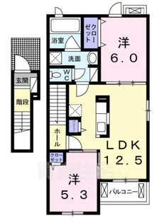 レガーロ ノース1【2階】の間取り