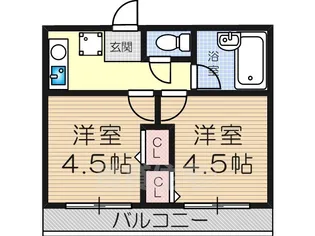 木川東エクセルハイツ【8階】の間取り