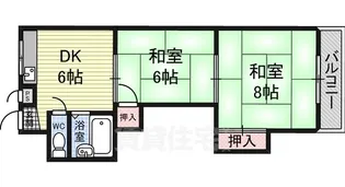 森本ハイツ【2階】の間取り