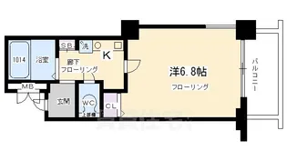 プレサンス京都二条城前【3階】の間取り