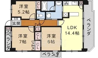 ステラートシティ桜山【10階】の間取り