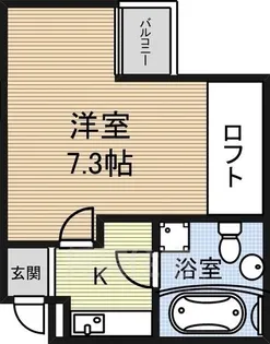 インフィニティ今池【1階】の間取り