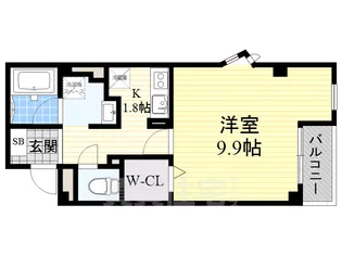 大阪府豊中市服部西町2丁目【マンション】の間取り