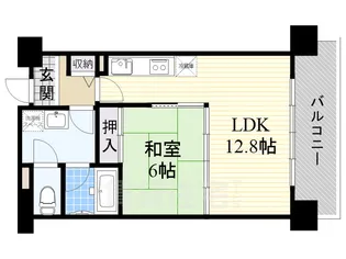 琵琶湖アーバンリゾート1番館【5階】の間取り