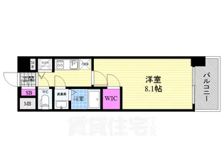 1Kの間取り画像