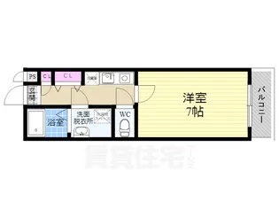 エリーフラッツ嵐山【1階】の間取り