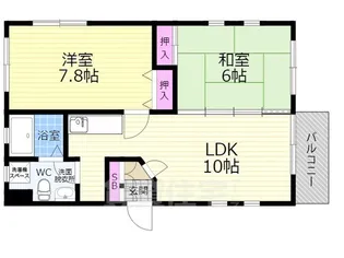 アントレデゥブリーズ【2階】の間取り