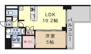 プレサンス丸の内城雅【8階】の間取り
