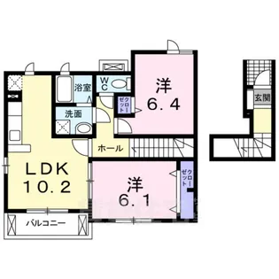 アンダンテ=モンテ・ウノ【2階】の間取り