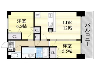 アヴァンセテラス瑞穂通【13階】の間取り