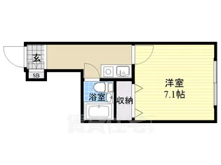 ビルまあぁろー【5階】の間取り