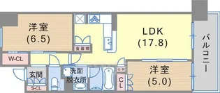 ワコーレ神戸三宮トラッドタワー【2階】の間取り