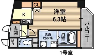 メロディア塚本【7階】の間取り