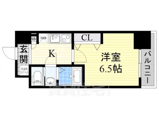 ラグゼ新大阪北【9階】の間取り