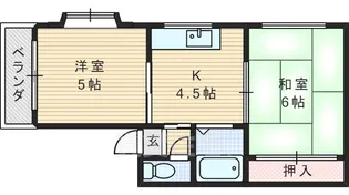 スカイハイツ2【3階】の間取り