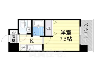 フロンティアタワー名駅南【3階】の間取り